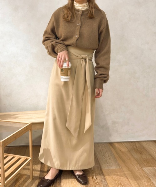 apres jour clair（アプレジュールクレア）の「【apres jour clair】2WAY起毛ショートニットカーディガン（ニット/セーター・レディース・アイボリー/ライトベージュ/ブラウン系その他・フリー/X-LARGE）」の21枚目の写真