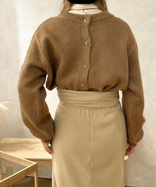 apres jour clair（アプレジュールクレア）の「【apres jour clair】2WAY起毛ショートニットカーディガン（ニット/セーター・レディース・アイボリー/ライトベージュ/ブラウン系その他・フリー/X-LARGE）」の19枚目の写真