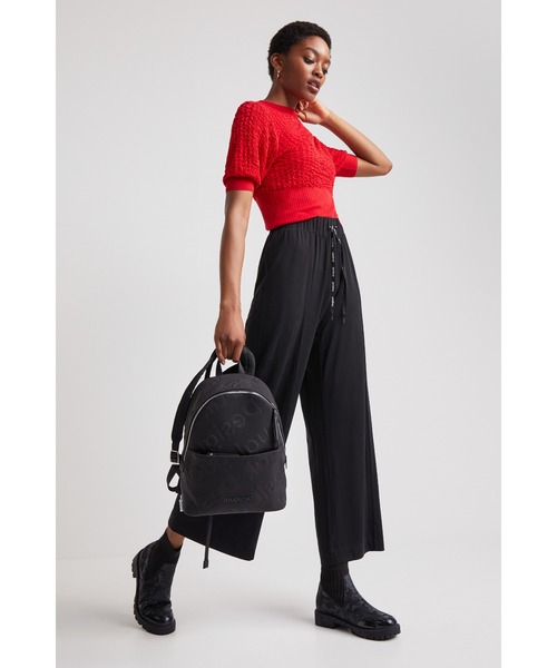 Desigual(デシグアル)の「トリコット Tシャツ(Tシャツ/カットソー・レディース・レッド/ブラック・L/XL/M/S/XS)」の8枚目の写真