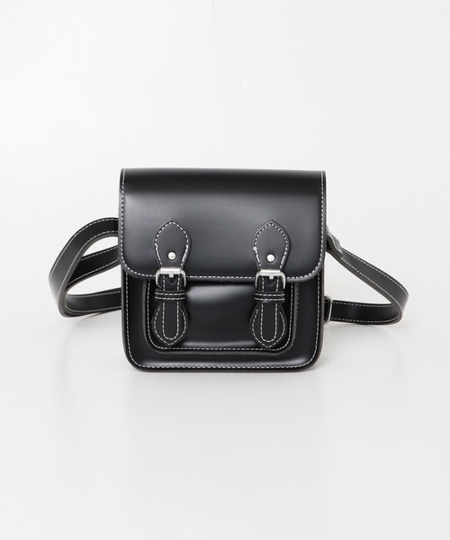 SENSE OF PLACE by URBAN RESEARCH（センスオブプレイスバイアーバンリサーチ）の「サッチェルミニショルダーバッグ（ショルダーバッグ・メンズ・ブラック/ブラック系その他/グリーン・ONE）」の4枚目の写真