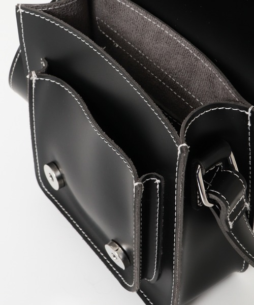 SENSE OF PLACE by URBAN RESEARCH（センスオブプレイスバイアーバンリサーチ）の「サッチェルミニショルダーバッグ（ショルダーバッグ・メンズ・ブラック/ブラック系その他/グリーン・ONE）」の7枚目の写真