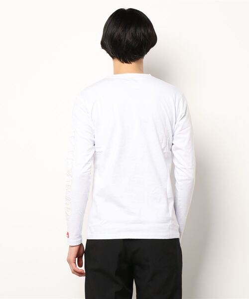 CERCA(チェルカ)の「RM/レザー ロゴ総柄 ワッペン クルーネック 長袖Tシャツ(Tシャツ/カットソー・メンズ・ホワイト・LARGE/MEDIUM)」の3枚目の写真