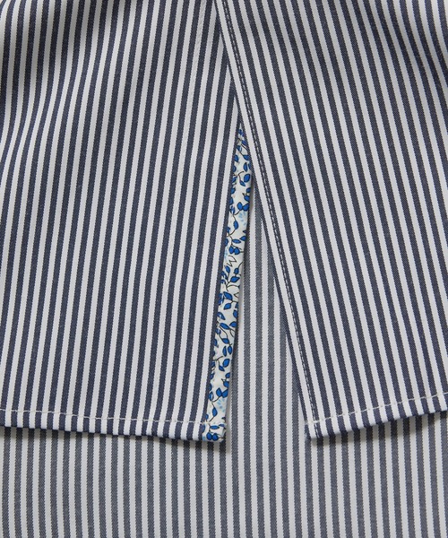 UNION STATION（ユニオンステーション）の「【7分袖】ブロードマテリアル ストライプボタンダウンシャツ（シャツ/ブラウス・メンズ・ブラック/ネイビー・LL/M/L）」の19枚目の写真