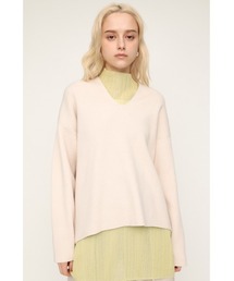 SLY | V/N MG LOOSE TOPS/Vネックミドルゲージルーズトップス(ニット/セーター)