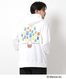 ◆miffy ミッフィー / バックグラフィック 裏毛フーディー