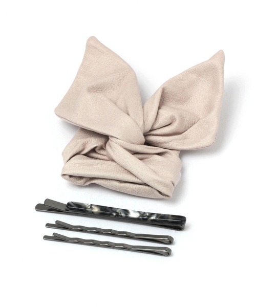 niko and...（ニコアンド）の「ワイヤーリボン＆ピンセット（ヘアピン・レディース・ライトブルー/ブラウン/アイボリー・0）」の3枚目の写真