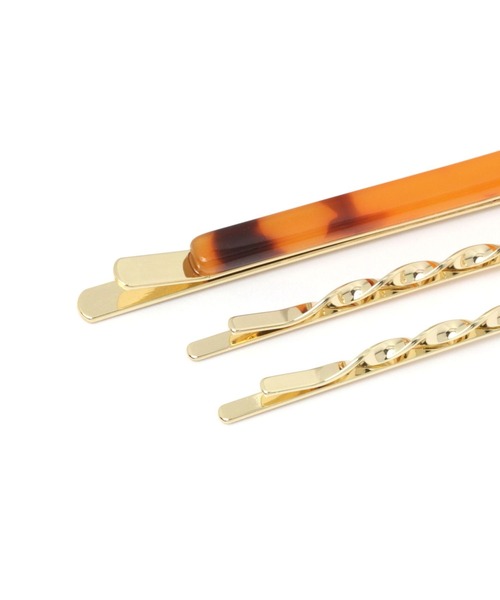 niko and...（ニコアンド）の「ワイヤーリボン＆ピンセット（ヘアピン・レディース・ライトブルー/ブラウン/アイボリー・0）」の7枚目の写真