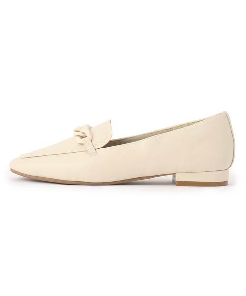 OPAQUE.CLIP(オペークドットクリップ)の「◆スクエアトゥチェーンフラットローファー(その他シューズ・レディース・ブラック/オフホワイト・02/03)」の12枚目の写真