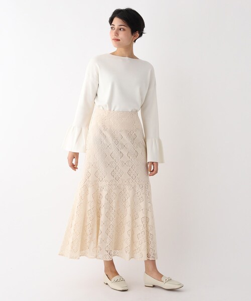 OPAQUE.CLIP(オペークドットクリップ)の「◆スクエアトゥチェーンフラットローファー(その他シューズ・レディース・ブラック/オフホワイト・02/03)」の8枚目の写真