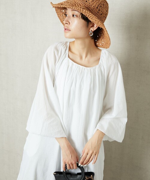 Web限定 インドボイルバックレースワンピース