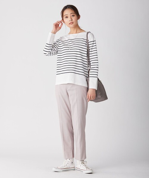 J.PRESS(ジェイプレス)の「【洗える】T/Rシャークスキン テーパード パンツ(その他パンツ・レディース・ライトグレー系/ピンク系/ダルブルー系・T13/T15/T17)」の16枚目の写真