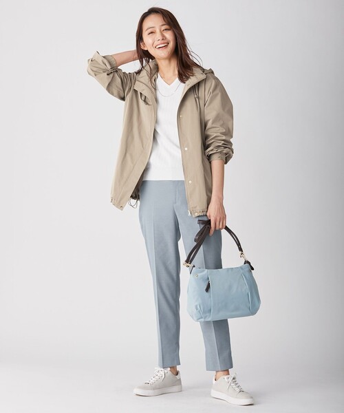 J.PRESS(ジェイプレス)の「【洗える】T/Rシャークスキン テーパード パンツ(その他パンツ・レディース・ライトグレー系/ピンク系/ダルブルー系・T13/T15/T17)」の13枚目の写真