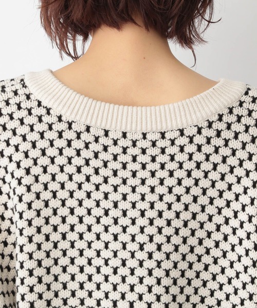 GLOBAL WORK（グローバルワーク）の「2WAY編み柄プルオーバーカーディガン/263019（カーディガン/ボレロ・レディース・オフホワイト/ベージュ/ライトブルー・FREE）」の15枚目の写真