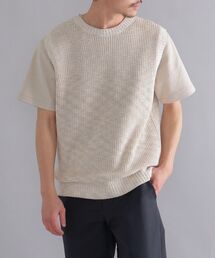 SHIPS: 7ゲージ リネン/コットン ミックスヤーン ニットベスト