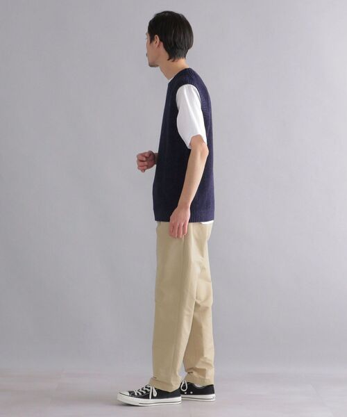 SHIPS(シップス)の「SHIPS: 7ゲージ リネン/コットン ミックスヤーン ニットベスト(ベスト・メンズ・ベージュ/ネイビー/グレー・SMALL/MEDIUM/LARGE)」の16枚目の写真