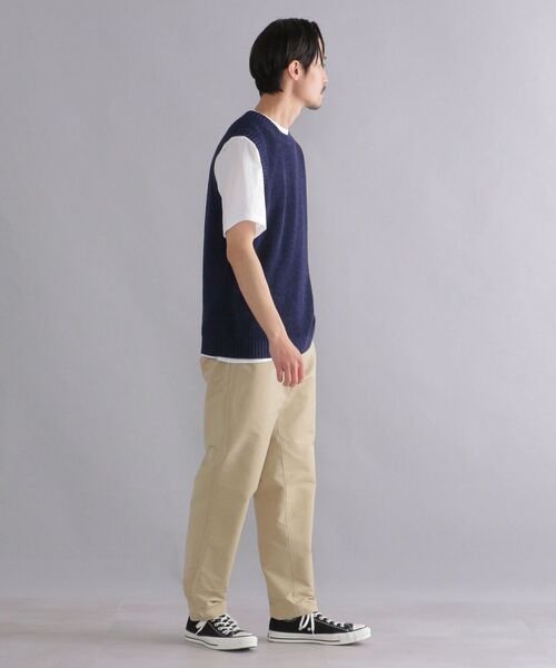 SHIPS(シップス)の「SHIPS: 7ゲージ リネン/コットン ミックスヤーン ニットベスト(ベスト・メンズ・ベージュ/ネイビー/グレー・SMALL/MEDIUM/LARGE)」の14枚目の写真