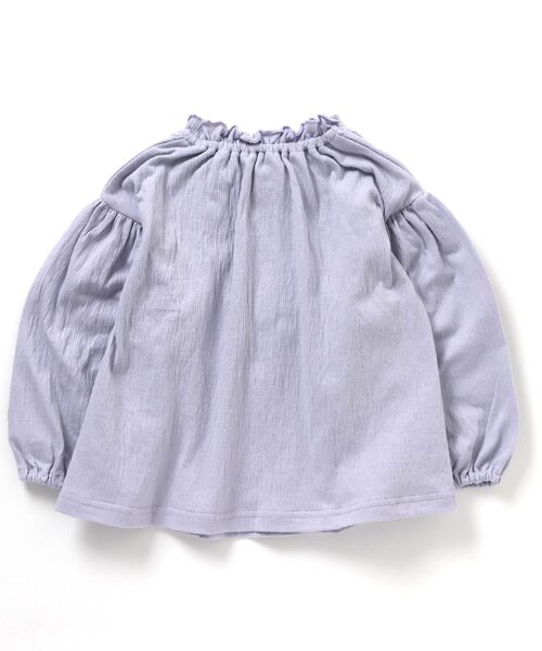 apres les cours（アプレレクール）の「/シャーリング長袖Tシャツ（Tシャツ/カットソー・キッズ・ラベンダー/サックスブルー/ベージュ/カーキ/アイボリー/サーモンピンク・100/110/140/80/120/130/90）」の12枚目の写真