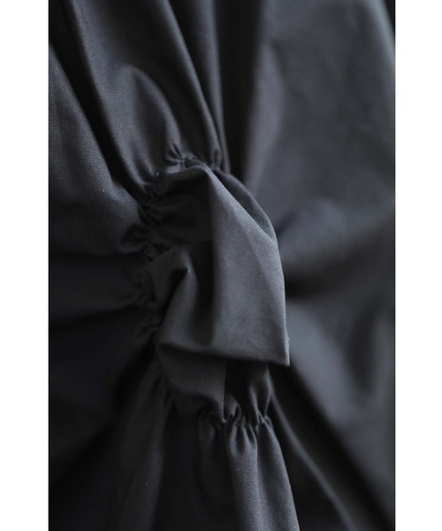 cawaii（カワイイ）の「（黒）裾から覗くチュールのダイヤカットタックロングスカート（スカート・レディース・ブラック・FREE）」の11枚目の写真