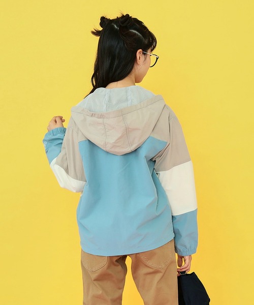 Lee(リー)の「【120-160cm】キッズ アスレチックシェルパーカ / ウィンドブレーカー(セットアップ対応)(マウンテンパーカー・キッズ・パープル系その他/チャコールグレー/ベージュ系その他/レッド系その他・120/160/140)」の13枚目の写真