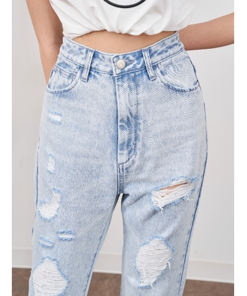 セール】セミフレアストレートデニムパンツ（デニムパンツ）｜Darich