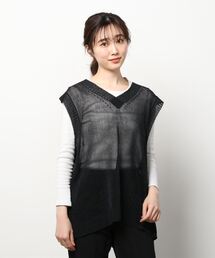 Robes & Confections/ローブス&コンフェクションズ/チェーンニットベスト