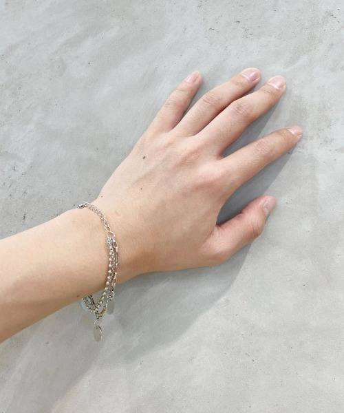 プレート付きブレスレット(ユニセックス)（ブレスレット）｜PairPair