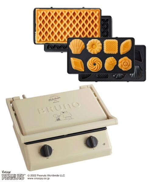 PEANUTS グリルサンドメーカー ダブル コンプリートセット