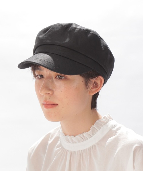 niko and...（ニコアンド）の「オリジナルマリンキャスケット（キャスケット・レディース・ライトブルー/ブラック/ベージュ・FREE）」の2枚目の写真