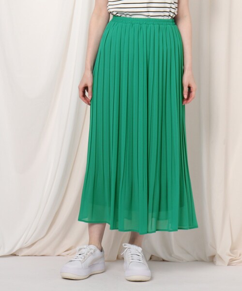 シフォンジョーゼットプリーツスカート