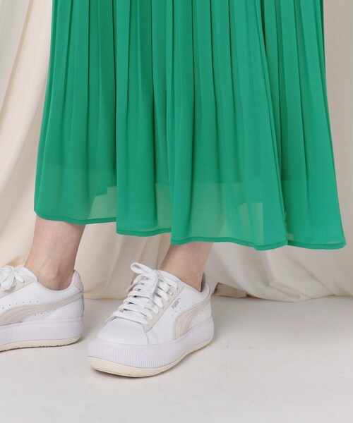 シフォンジョーゼットプリーツスカート