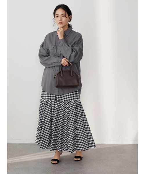 AMERICAN HOLIC(アメリカンホリック)の「丈違いティアードスカート(スカート・レディース・ブラック/ブラック系その他5/ドット/ブルー/その他14・M/L)」の9枚目の写真