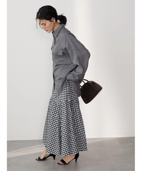 AMERICAN HOLIC(アメリカンホリック)の「丈違いティアードスカート(スカート・レディース・ブラック/ブラック系その他5/ドット/ブルー/その他14・M/L)」の10枚目の写真