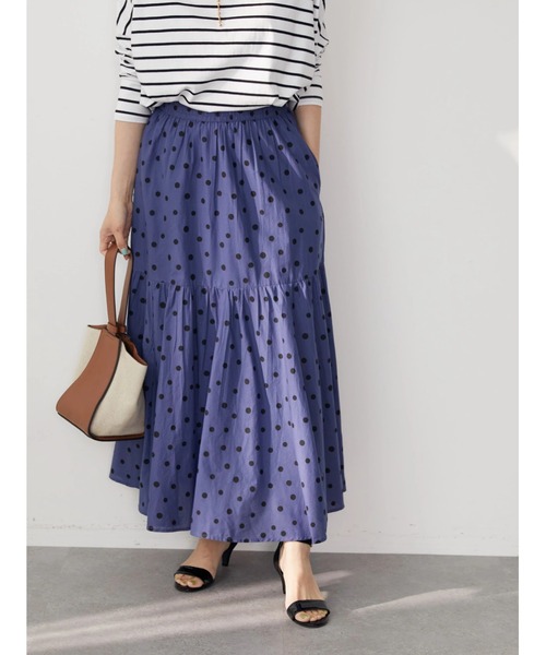 AMERICAN HOLIC(アメリカンホリック)の「丈違いティアードスカート(スカート・レディース・ブラック/ブラック系その他5/ドット/ブルー/その他14・M/L)」の18枚目の写真