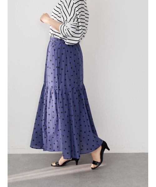 AMERICAN HOLIC(アメリカンホリック)の「丈違いティアードスカート(スカート・レディース・ブラック/ブラック系その他5/ドット/ブルー/その他14・M/L)」の19枚目の写真