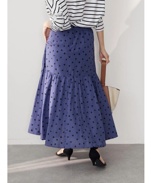 AMERICAN HOLIC(アメリカンホリック)の「丈違いティアードスカート(スカート・レディース・ブラック/ブラック系その他5/ドット/ブルー/その他14・M/L)」の20枚目の写真
