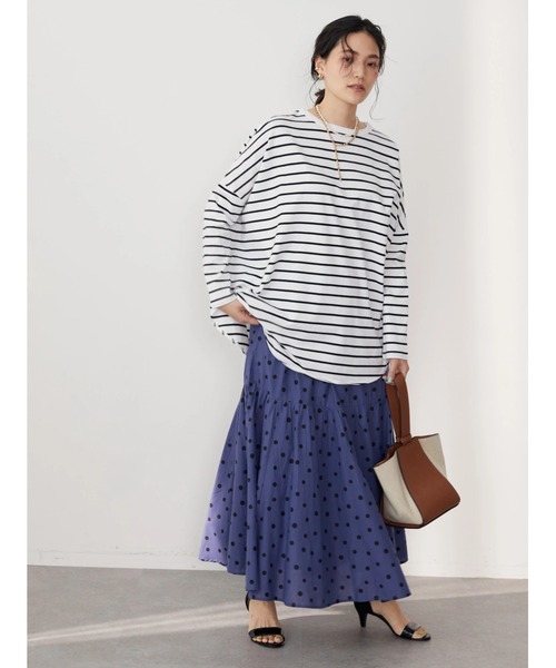 AMERICAN HOLIC(アメリカンホリック)の「丈違いティアードスカート(スカート・レディース・ブラック/ブラック系その他5/ドット/ブルー/その他14・M/L)」の21枚目の写真