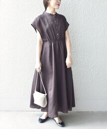 *〈手洗い可能〉テレデランカットオフカラーワンピース◆