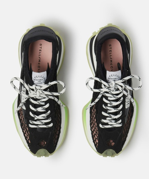 STELLA McCARTNEY(ステラマッカートニー)の「RECLYPSE MESH SNEAKER / リクリプス メッシュスニーカー(スニーカー・レディース・ブラック×ホワイト・36/37)」の6枚目の写真