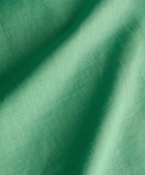 【2022SS】【綿麻使用】麻混Iラインノースリーブロング丈ワンピース