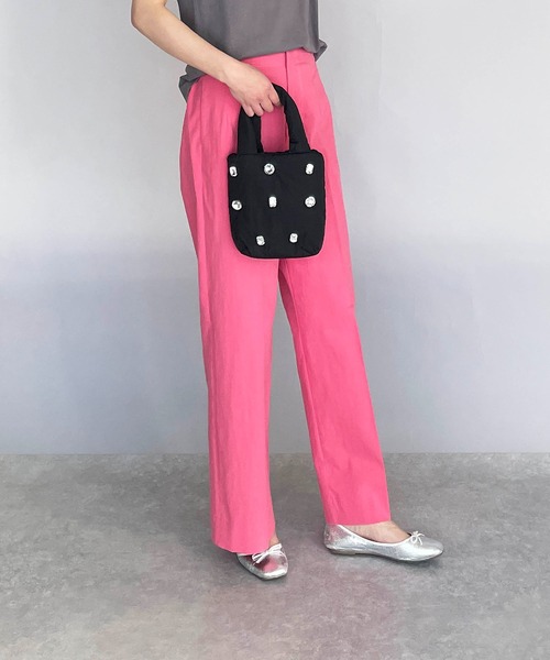 PICCIN（ピッチン）の「ビジュー付きミニバッグ（ハンドバッグ・レディース・ピンク/ブルー/グリーン/ブラック・FREE）」の21枚目の写真