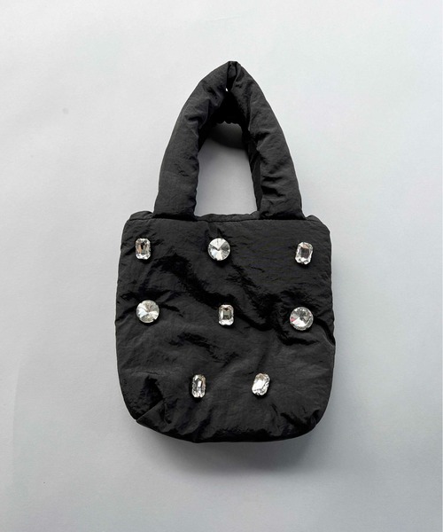 PICCIN（ピッチン）の「ビジュー付きミニバッグ（ハンドバッグ・レディース・ピンク/ブルー/グリーン/ブラック・FREE）」の14枚目の写真