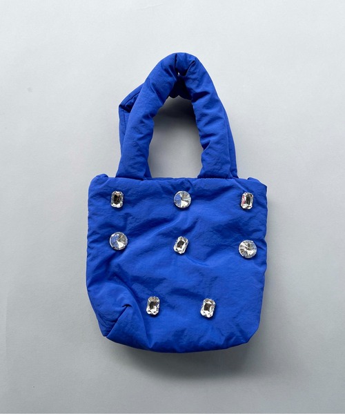 PICCIN（ピッチン）の「ビジュー付きミニバッグ（ハンドバッグ・レディース・ピンク/ブルー/グリーン/ブラック・FREE）」の15枚目の写真