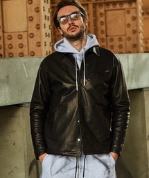 Acanthus:Leather Coaches Jacket