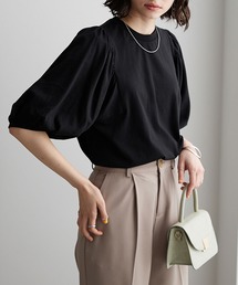 GeeRA | 2022 SS 綿100％パフスリーブカットソー(Tシャツ/カットソー)