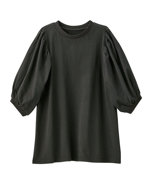 セール】綿100％パフスリーブカットソー（Tシャツ/カットソー
