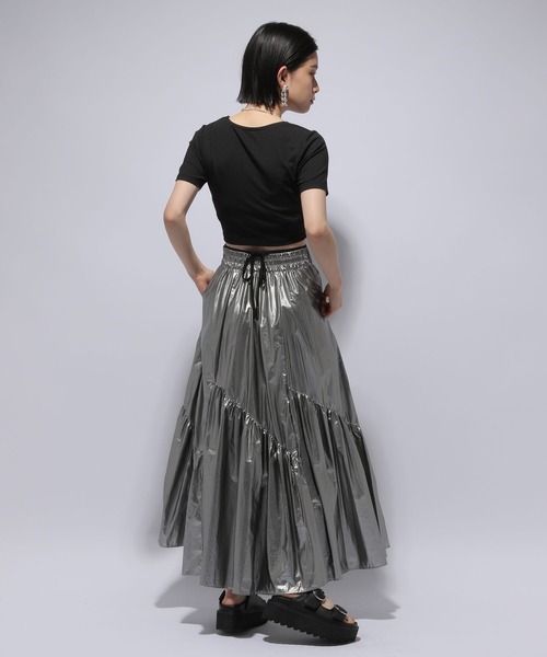 HARE（ハレ）の「ミニストリングカットソー(HARE)（Tシャツ/カットソー・レディース・ホワイト/ブラック・FREE）」の8枚目の写真