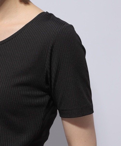 HARE（ハレ）の「ミニストリングカットソー(HARE)（Tシャツ/カットソー・レディース・ホワイト/ブラック・FREE）」の9枚目の写真