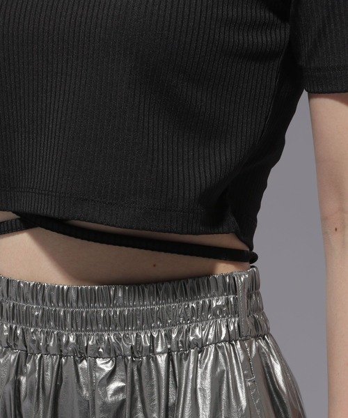 HARE（ハレ）の「ミニストリングカットソー(HARE)（Tシャツ/カットソー・レディース・ホワイト/ブラック・FREE）」の7枚目の写真