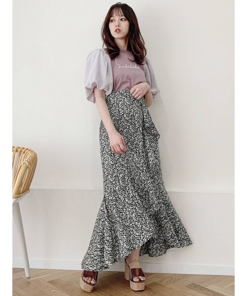 dazzlin（ダズリン）の「バルーンポコロゴTシャツ（Tシャツ/カットソー・レディース・オフホワイト/ピンク/グリーン・FREE）」の10枚目の写真