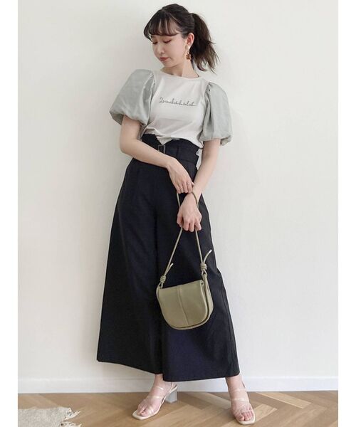 dazzlin（ダズリン）の「バルーンポコロゴTシャツ（Tシャツ/カットソー・レディース・オフホワイト/ピンク/グリーン・FREE）」の15枚目の写真